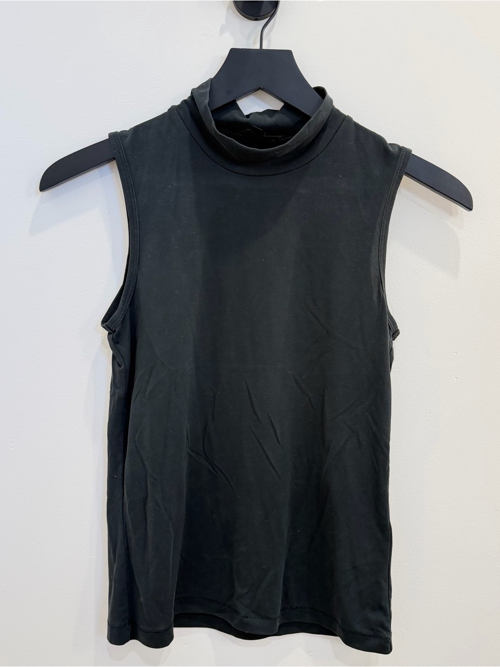rag & bone Black Sleeveless Mock Neck Tank